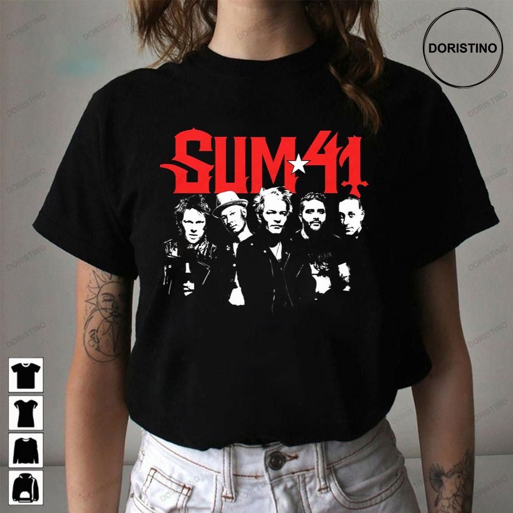 Members Sum 41 Awesome Shirts